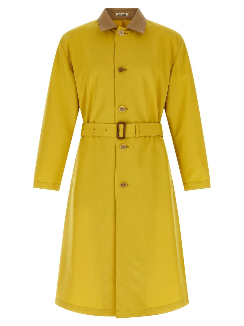 Auralee Wool Max Canvas' Coat