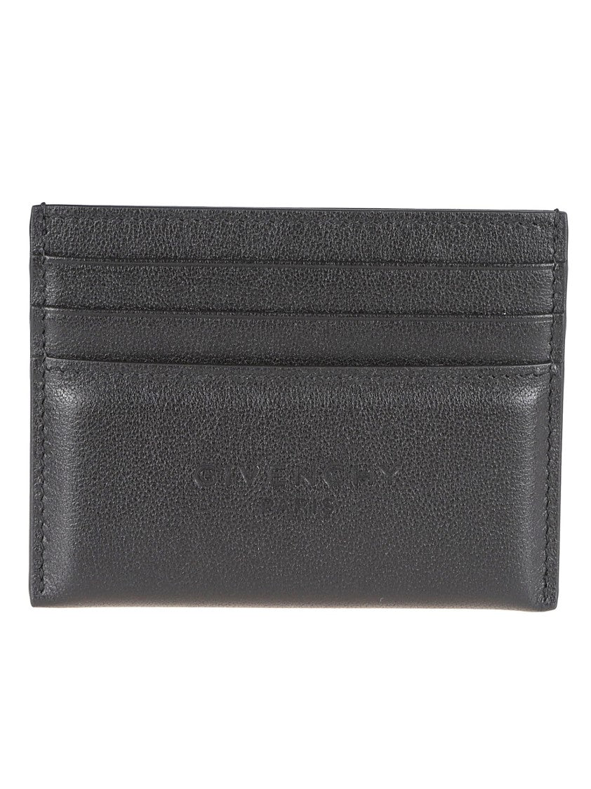 Givenchy Leather Cardholder With Embossed Logo And Three Slots