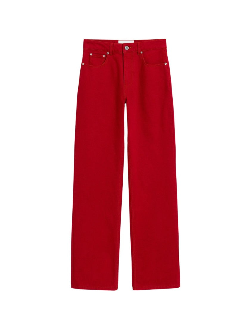 Ami Paris Blue High-Waist Wide-Leg Jeans