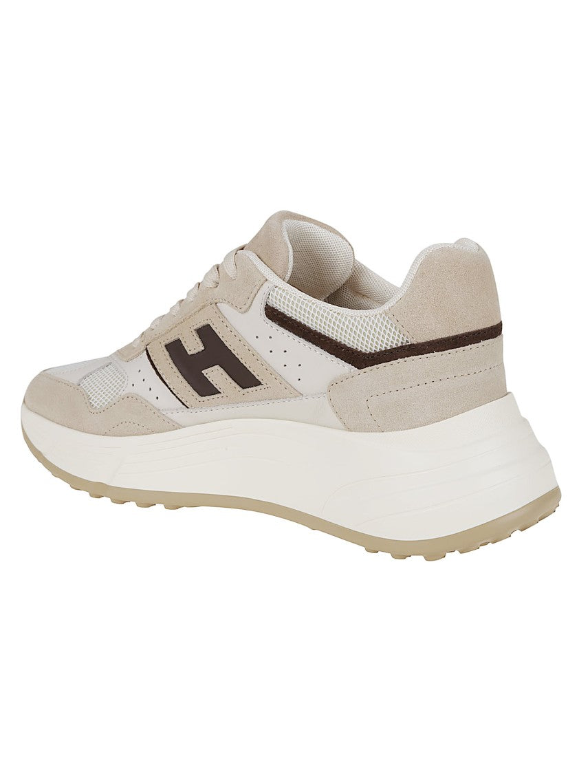 Hogan Suede And Technical Fabric 80S-Inspired Sneakers
