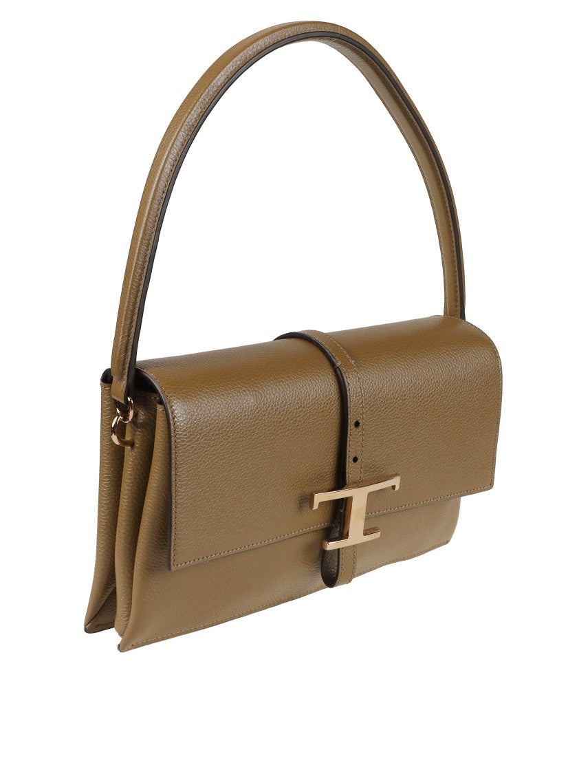Tod's Structured Rectangular Handbag With Metallic Clasp