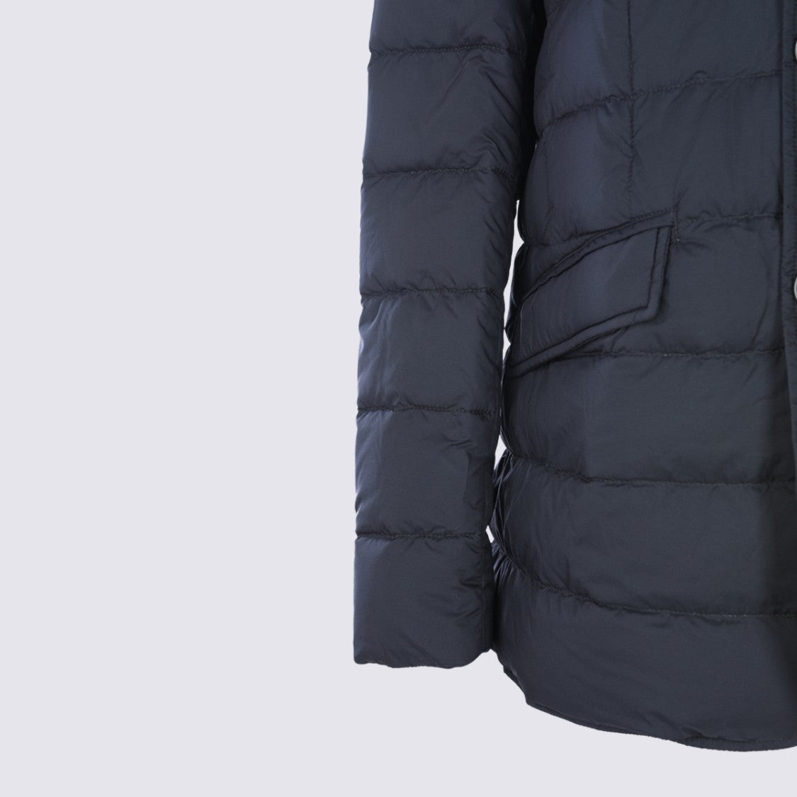 Herno Quilted Padded Coat With Blazer-Style Collar And Structured Design