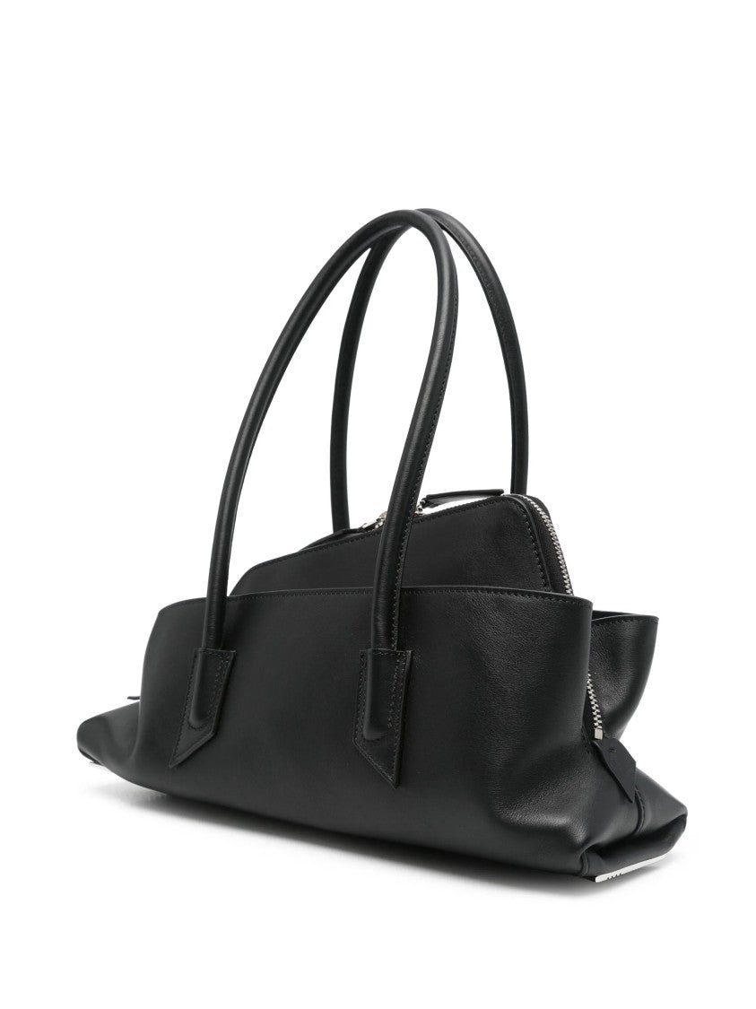 The Attico La Passeggiata Small Gathered Leather Handbag