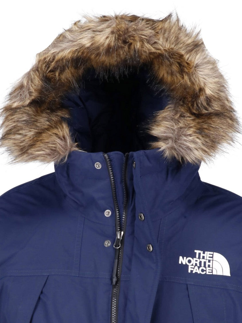 The North Face Blue Mcmurdo Faux Fur Hooded Jacket
