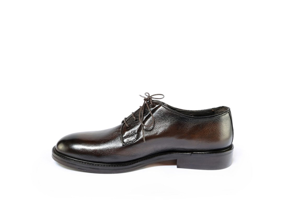Ton Gout Derby Volpe Shoes With Polished Sheepskin Upper