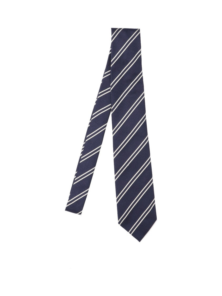 Tom Ford Striped Tie Blue