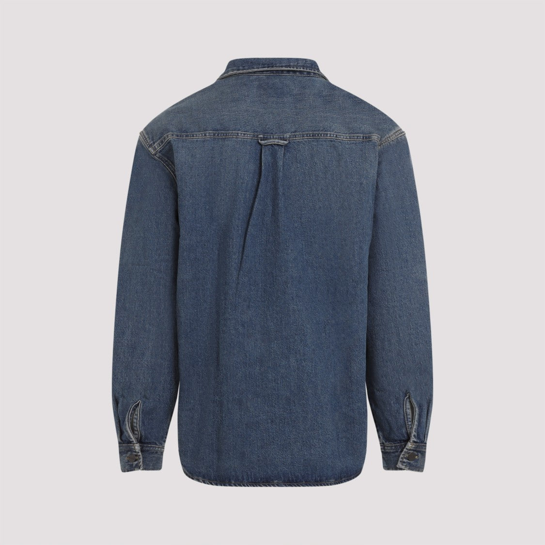 Carhartt Wip Blue Cotton Textured Button-Up Jacket