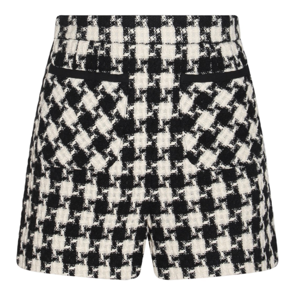 Valentino High-Waisted Houndstooth Shorts With Tailored Fit