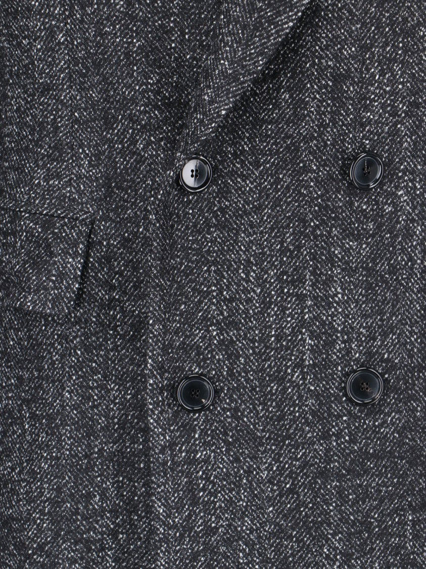 Cesare Attolini Double-Breasted Coat – Grey