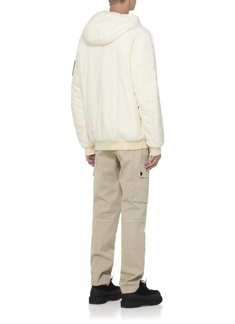 Stone Island Ivory Hooded Jacket