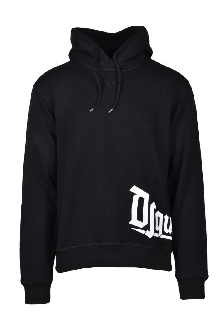 Dsquared2 Cotton Hoodie - Black Men