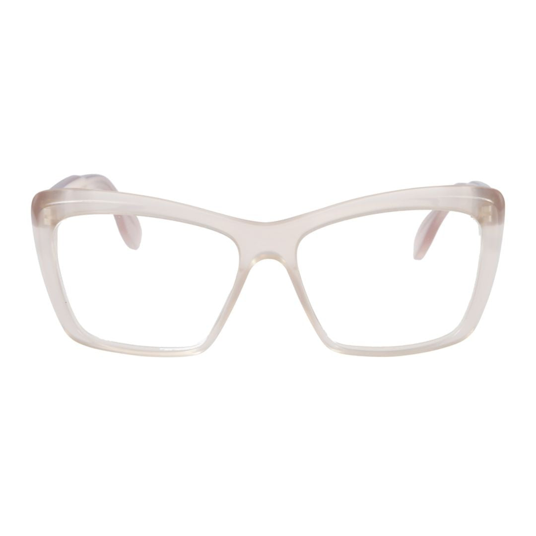 Kador Katy Translucent Rectangular Eyeglasses With Curved Temples