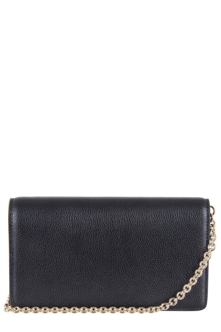 Emporio Armani Rectangular Garnet Leather Mini Bag