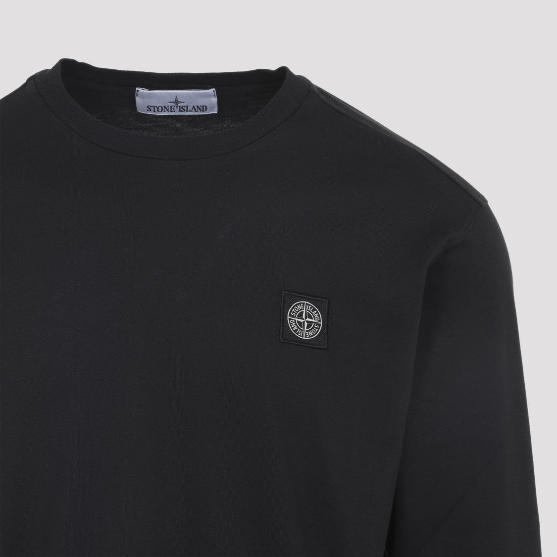 Stone Island Long-Sleeve Cotton T-Shirt With Design