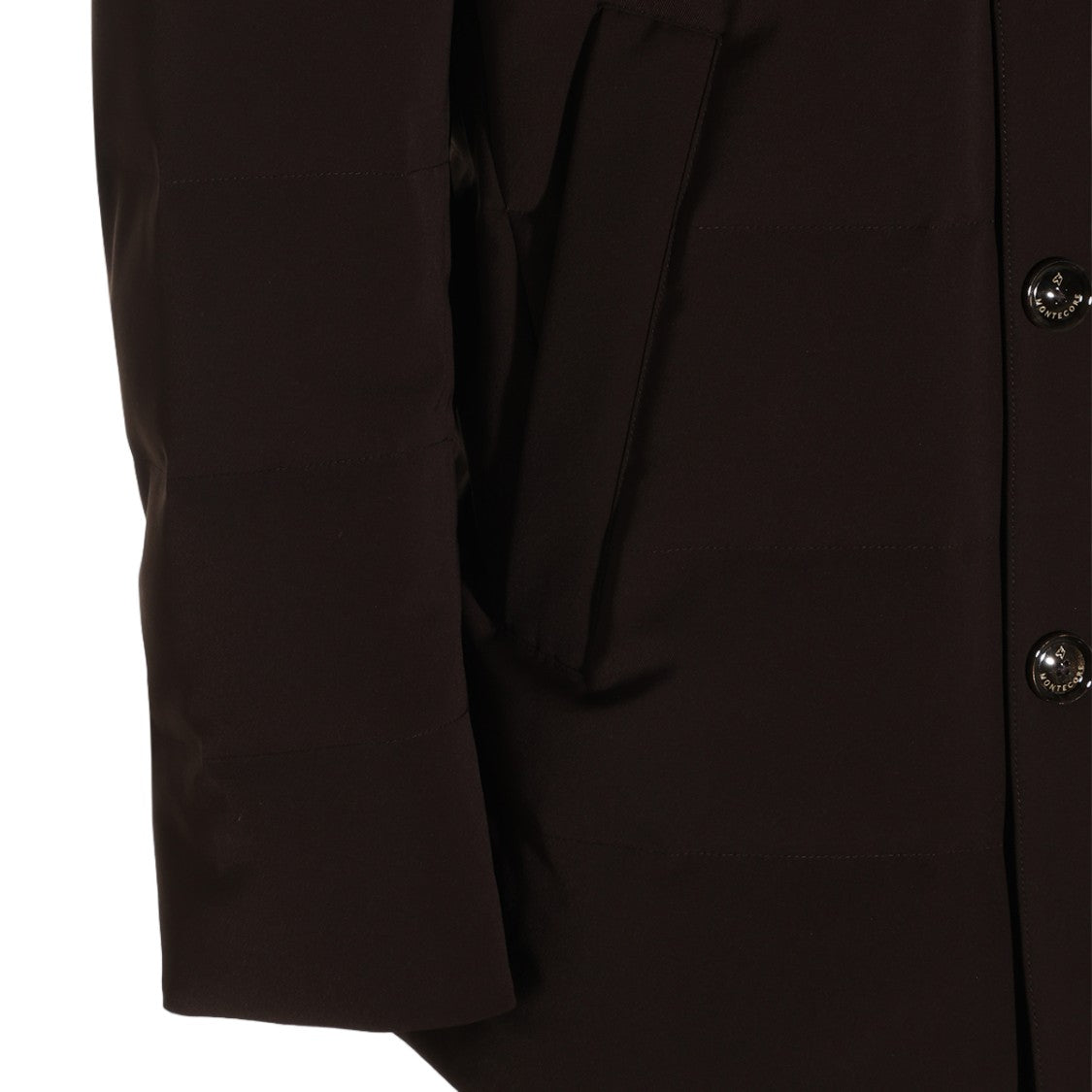 Montecore Minimalist Hooded Concealed Zipper Coat