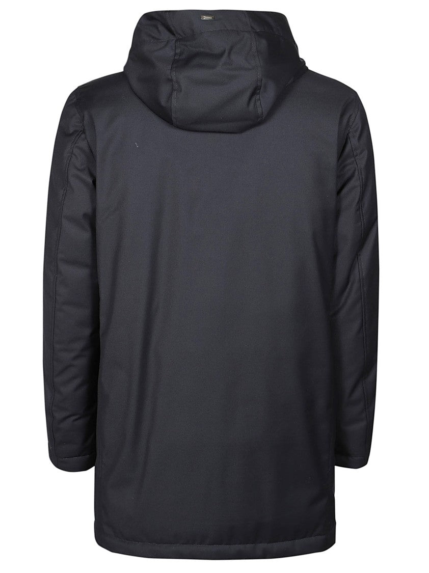 Herno Medium-Length Down Jacket With Concealed Zip Closure