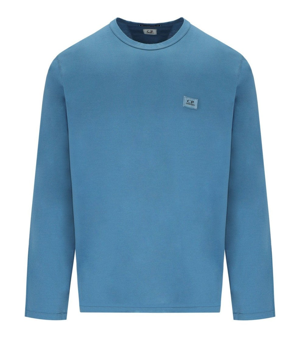C.P. Company Aegean Blue Long Sleeved T-Shirt
