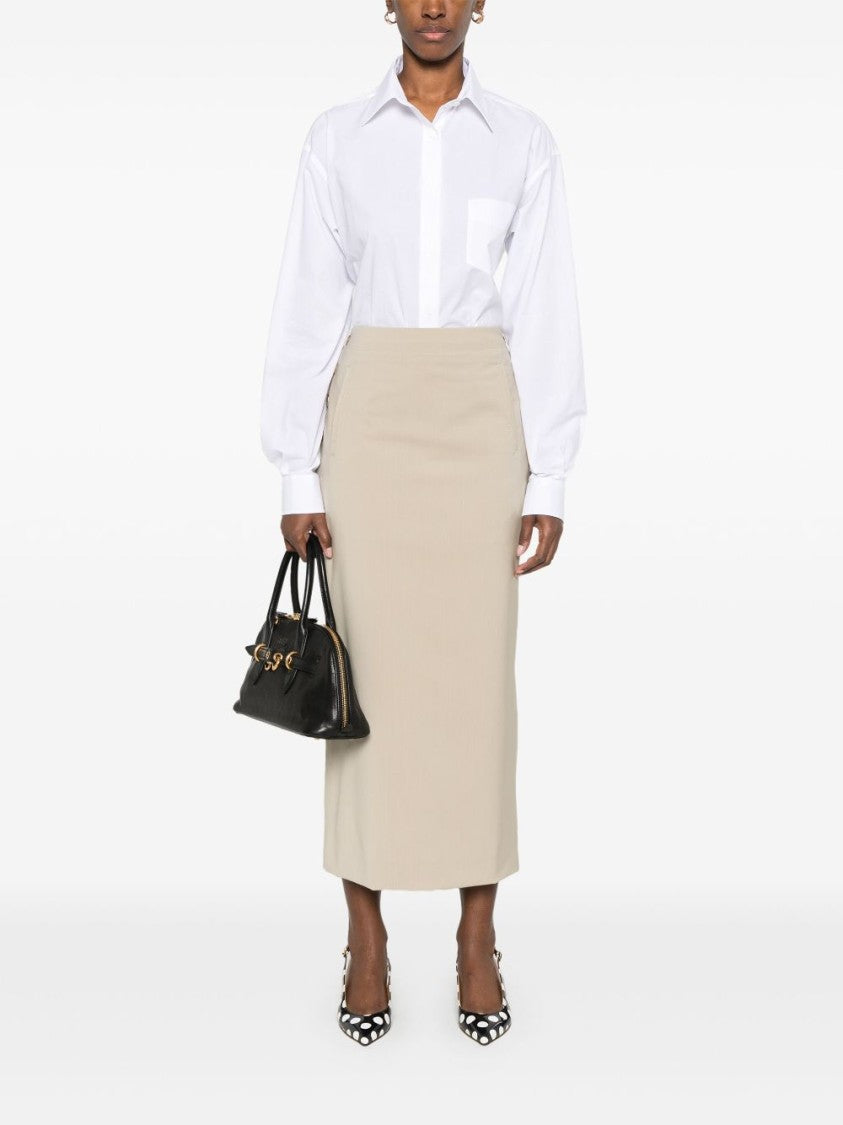 Moschino Midi Skirt With Side Button Fastening