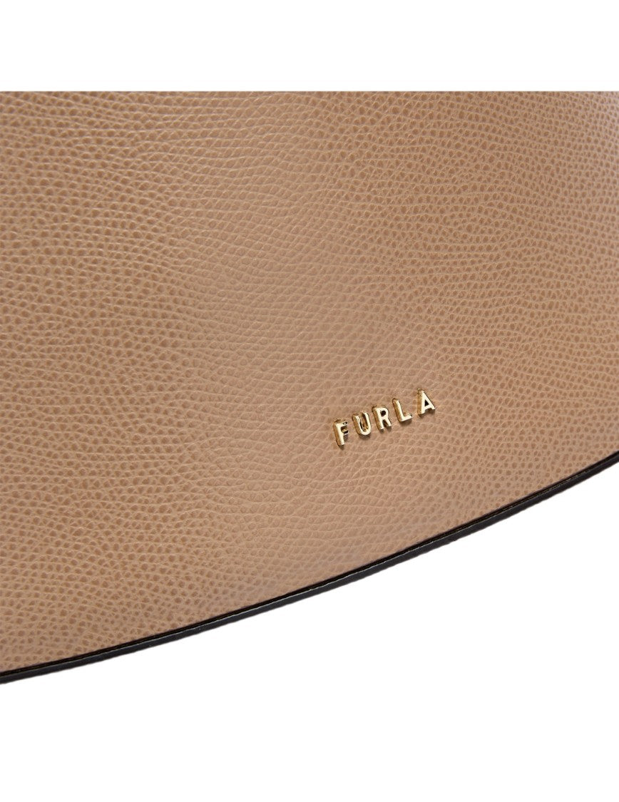 Furla Roxie S Leather Bucket Bag, Toffe Color