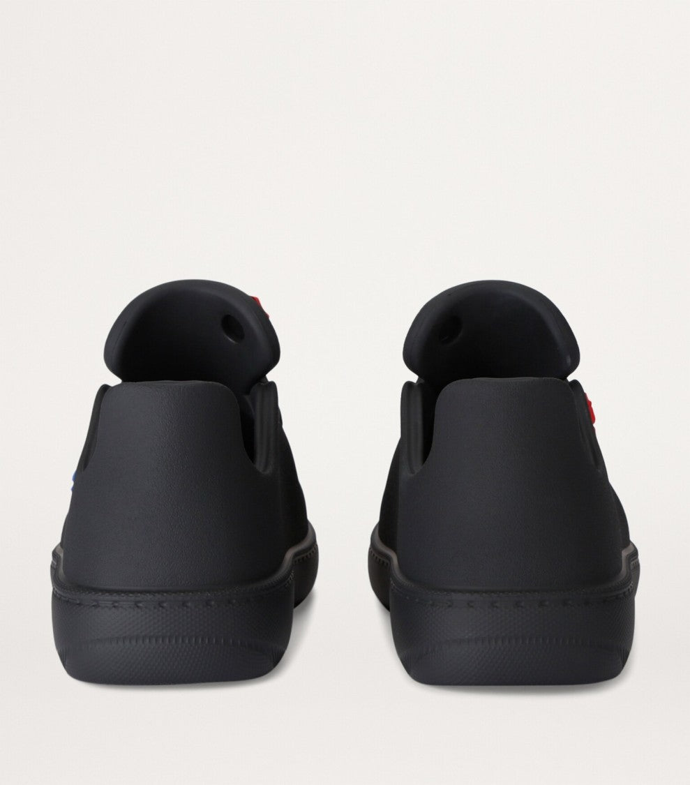 Burberry Black Sneakers With Decorative Side Element
