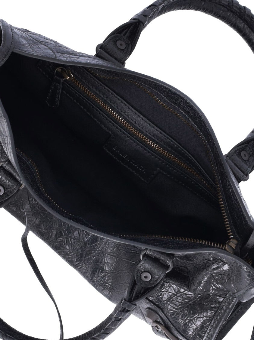 Balenciaga Black Le City Small Studded Bag