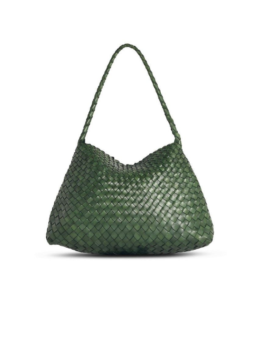 Dragon Diffusion 'Santa Maria' Leaf Green Leather Bag