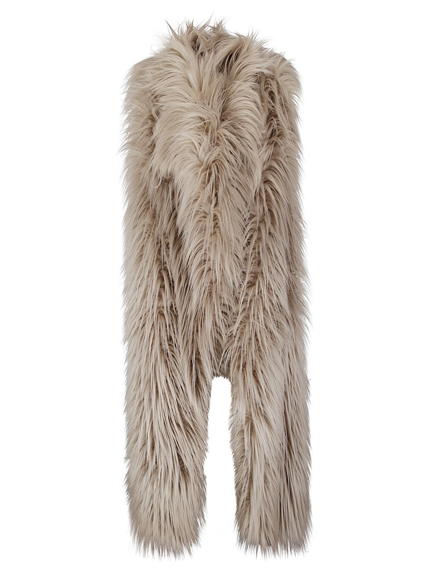 Bb Couture Sleeveless Faux Fur Vest With Straight Hem And Relaxed Fit