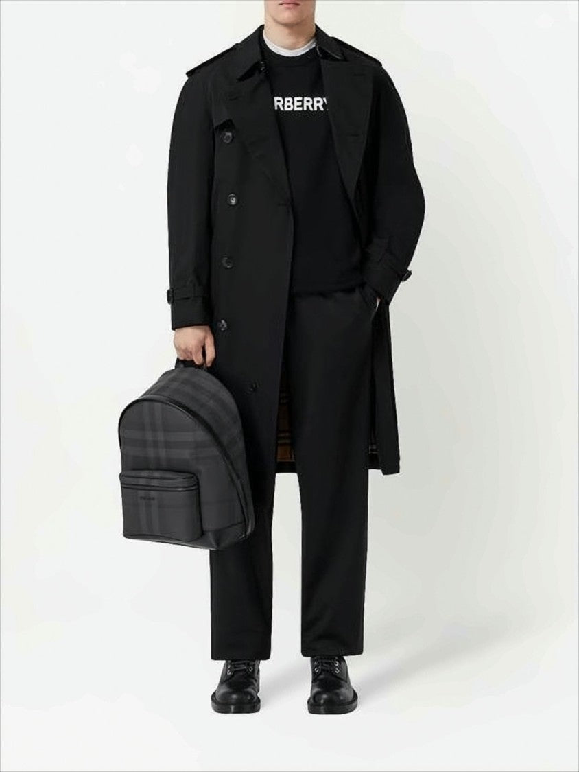 Burberry Black Checkered Design Burberry Backpack