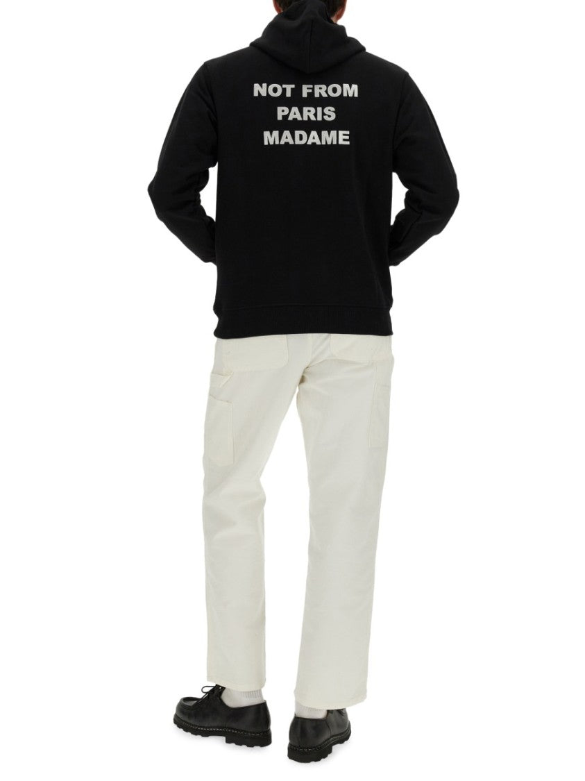 Drôle De Monsieur Slogan Not From Paris Hoodie