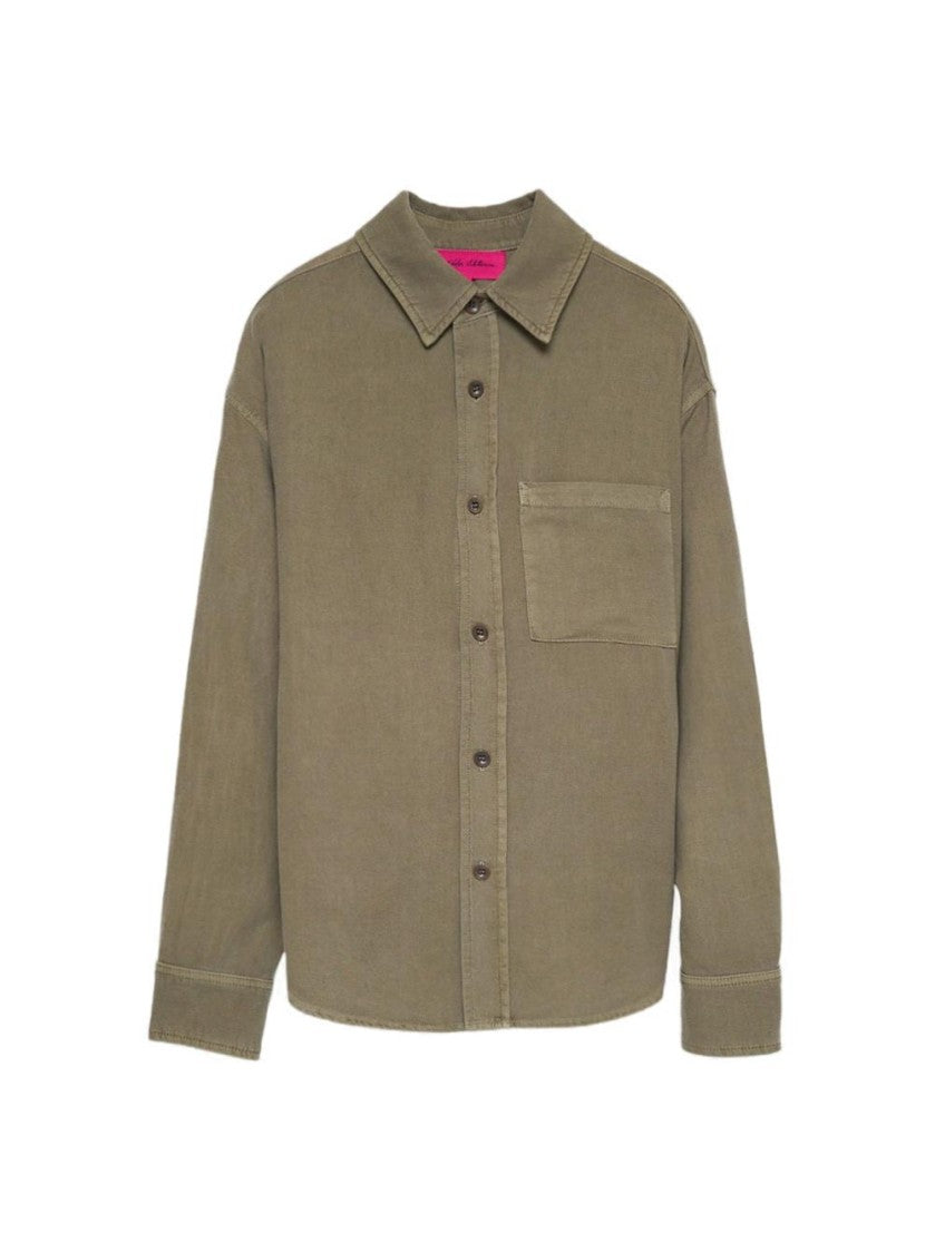The Elder Statesman Early Dawn Overshirt New Olive