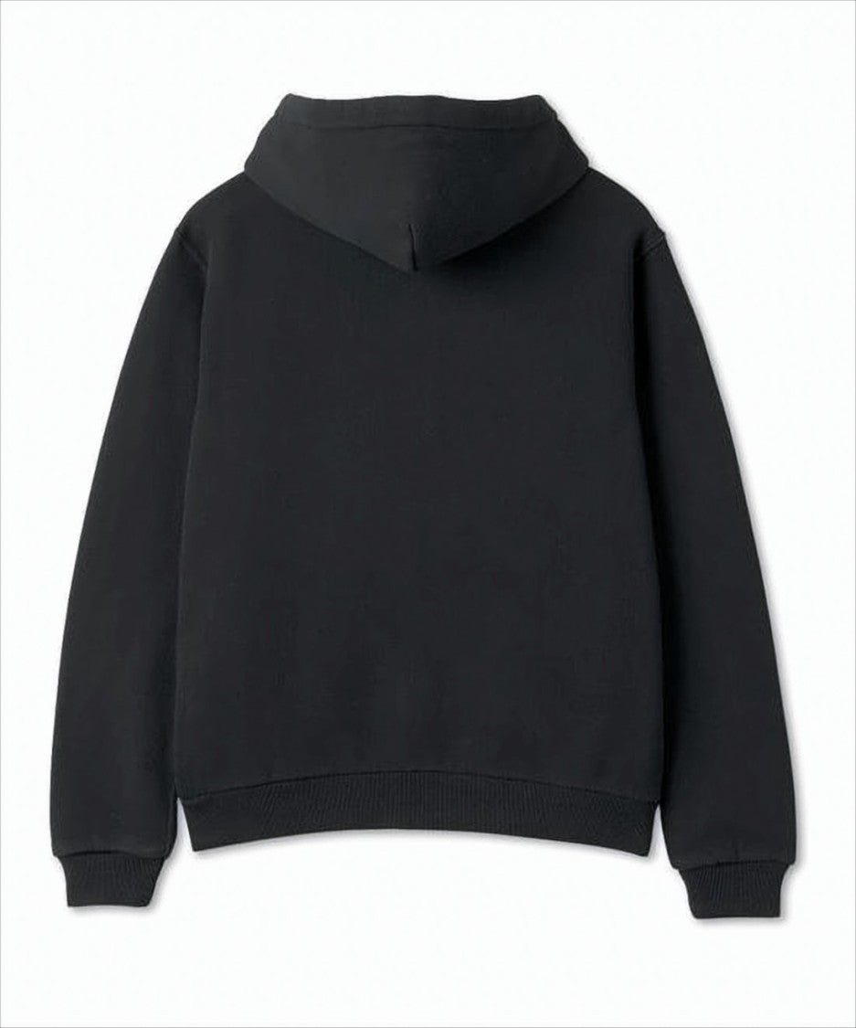 Polo Ralph Lauren Zip-Up Black Hoodie With Drawstring Hood