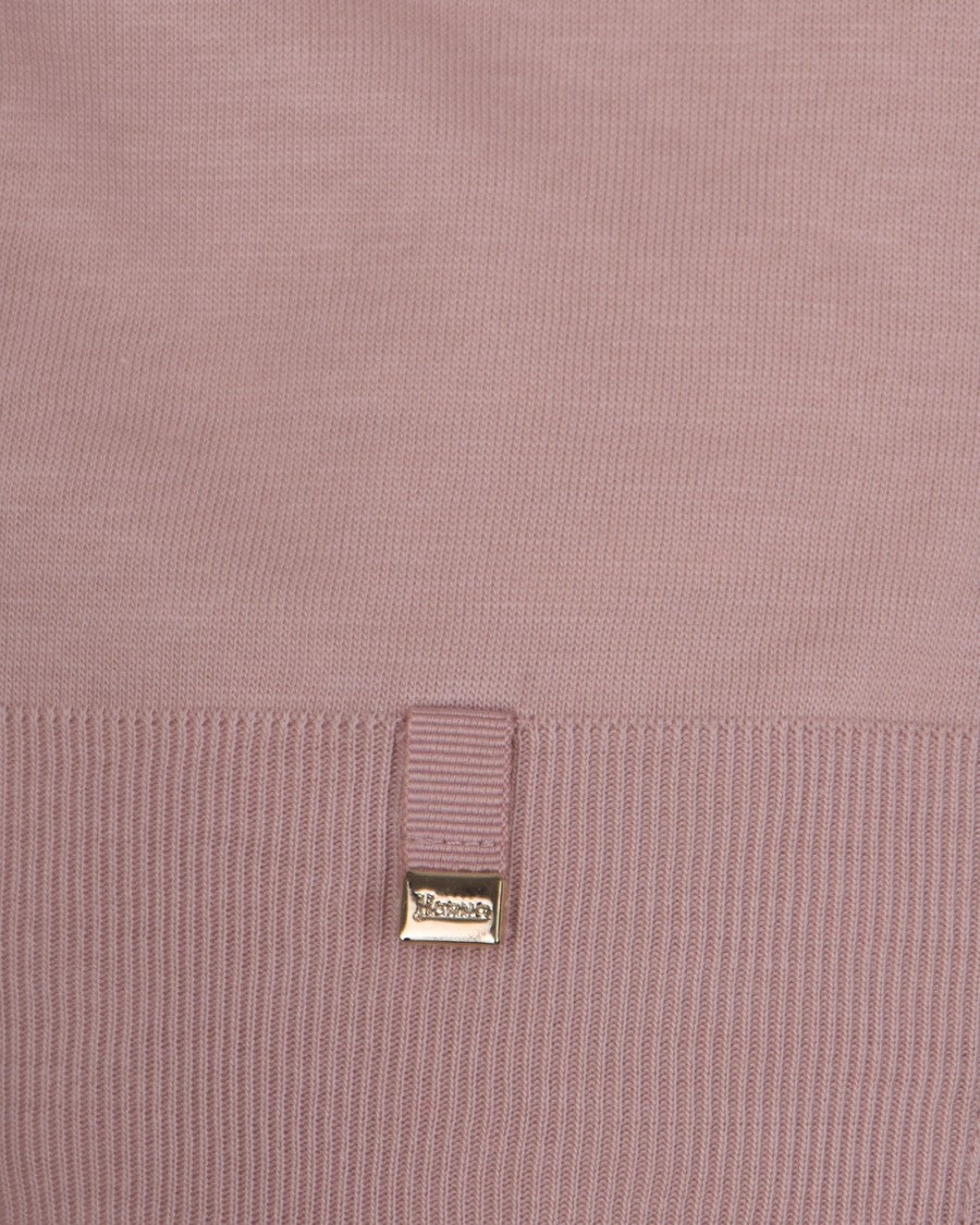 Herno Short-Sleeve Knit Top With Ribbed Details