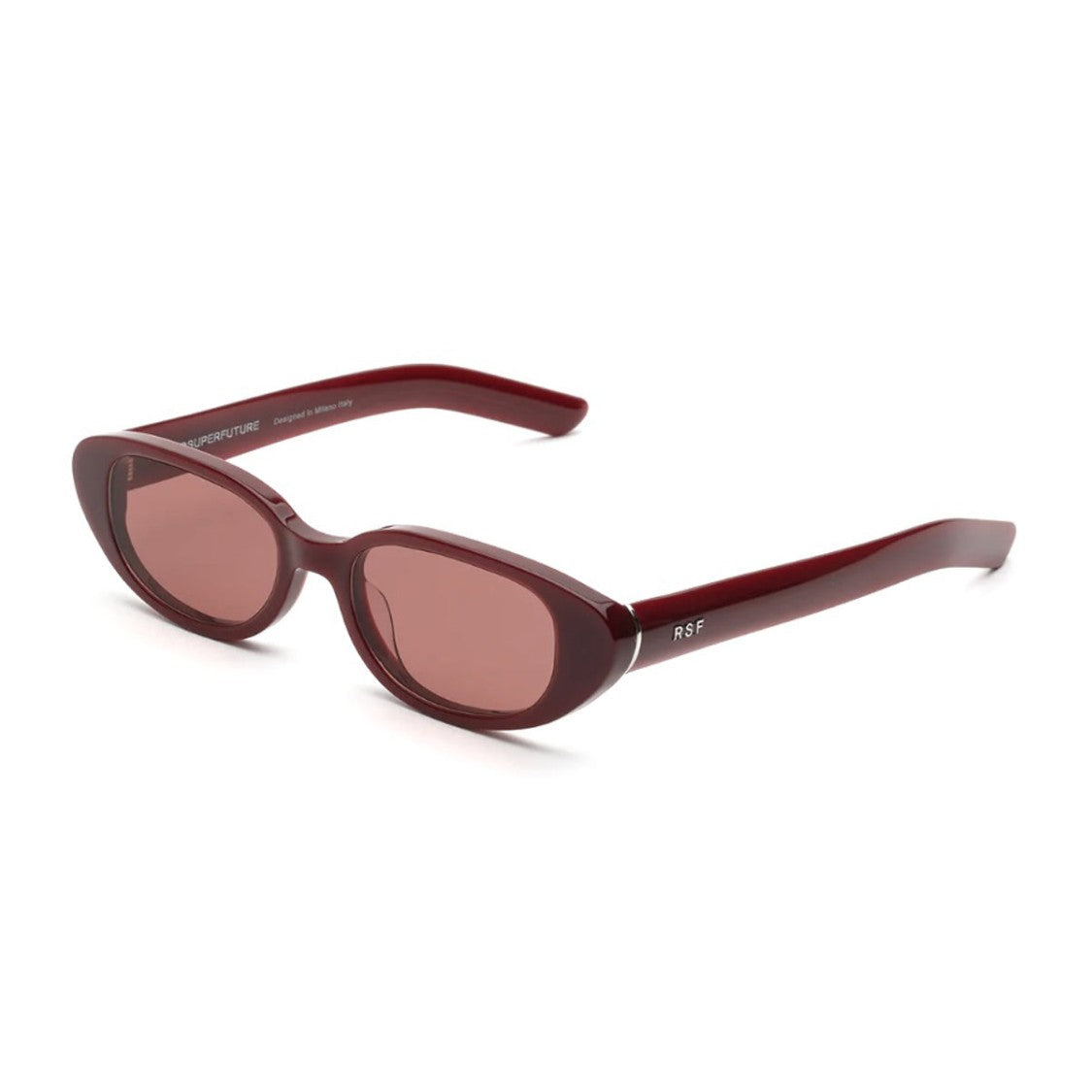 Retrosuperfuture Bordeaux Vega Acetate Oval Sunglasses