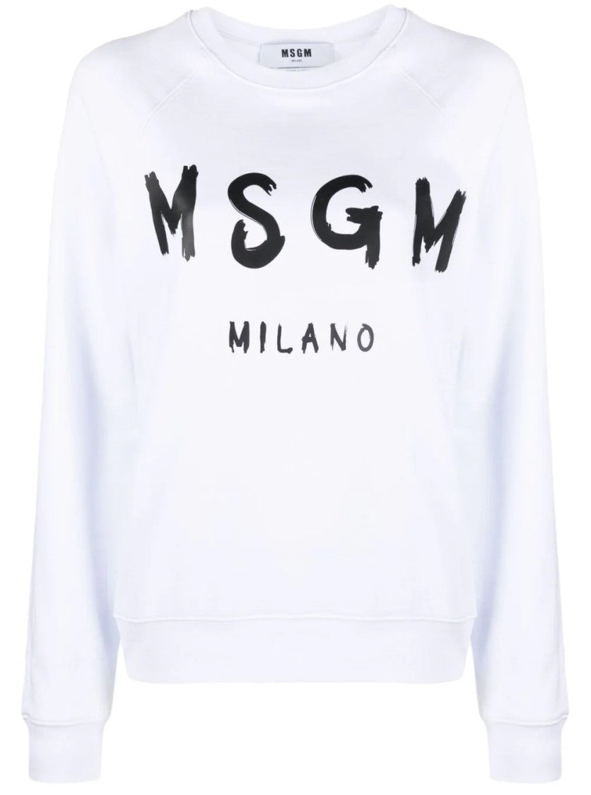 Msgm Relaxed-Fit Sweatshirt With Bold Graphic Print