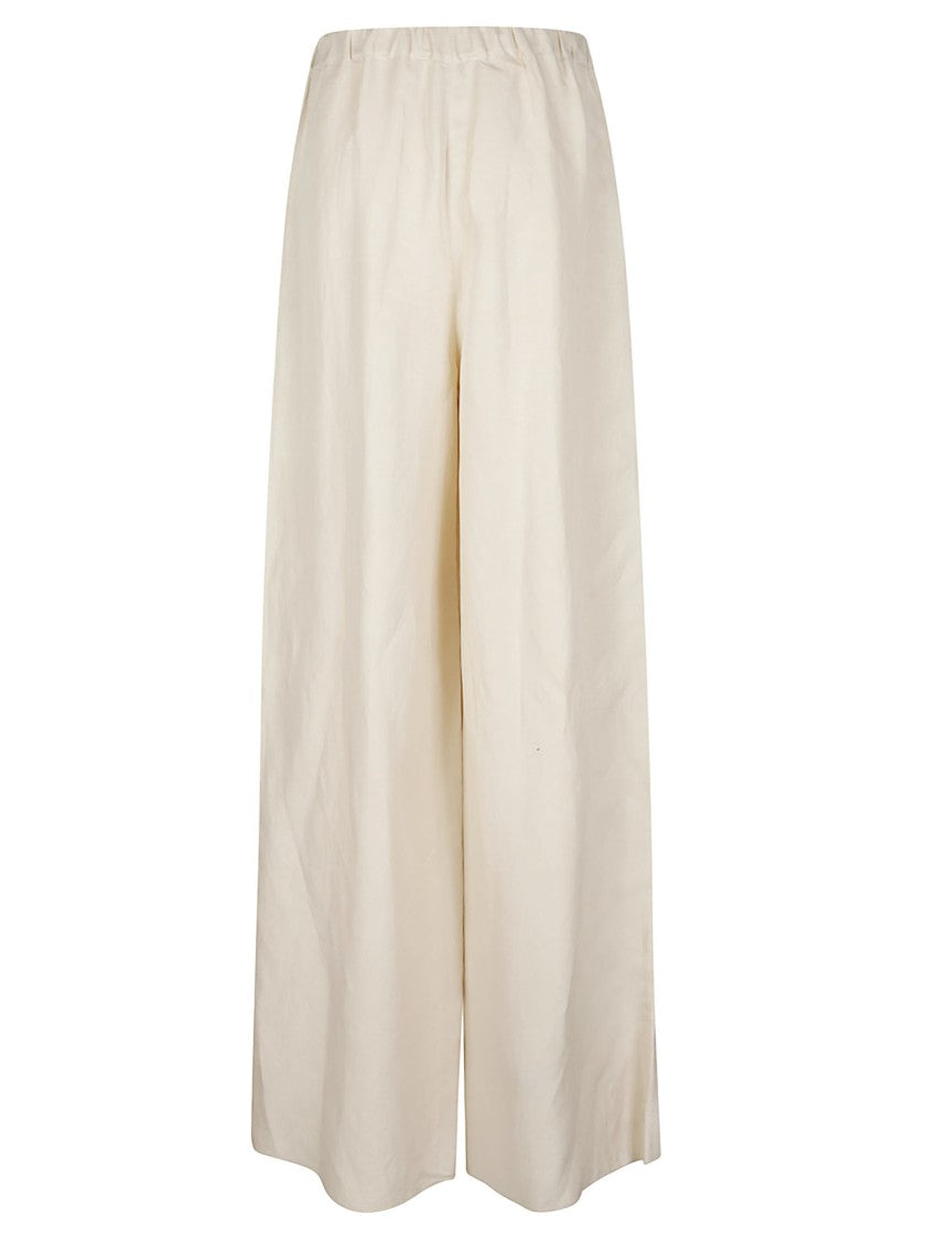 Max Mara Mxoro Wide Leg Linen Blend Pants