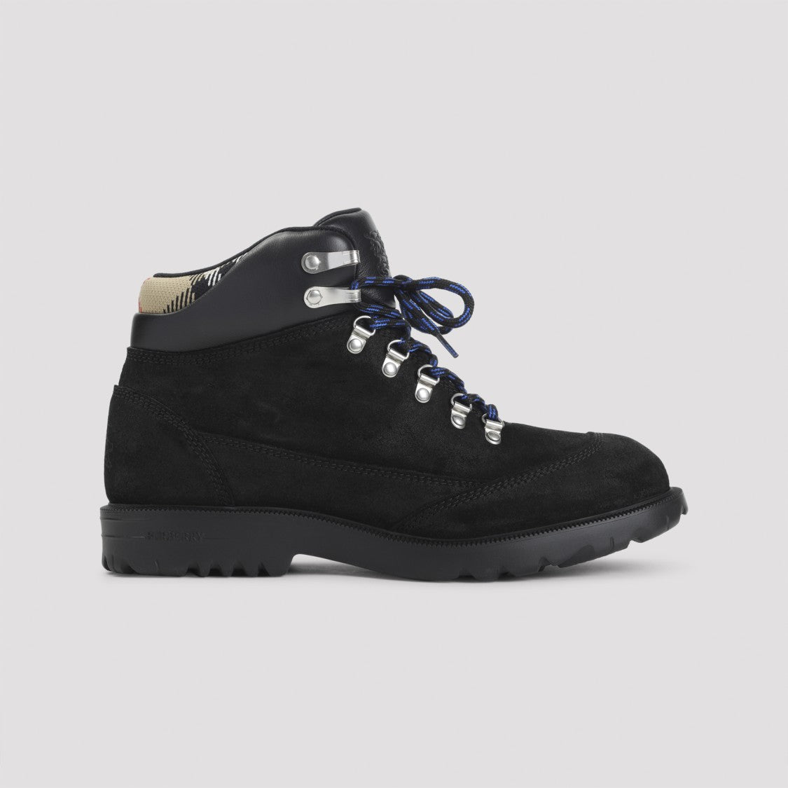 Burberry Rugged Black Suede Ankle Boots