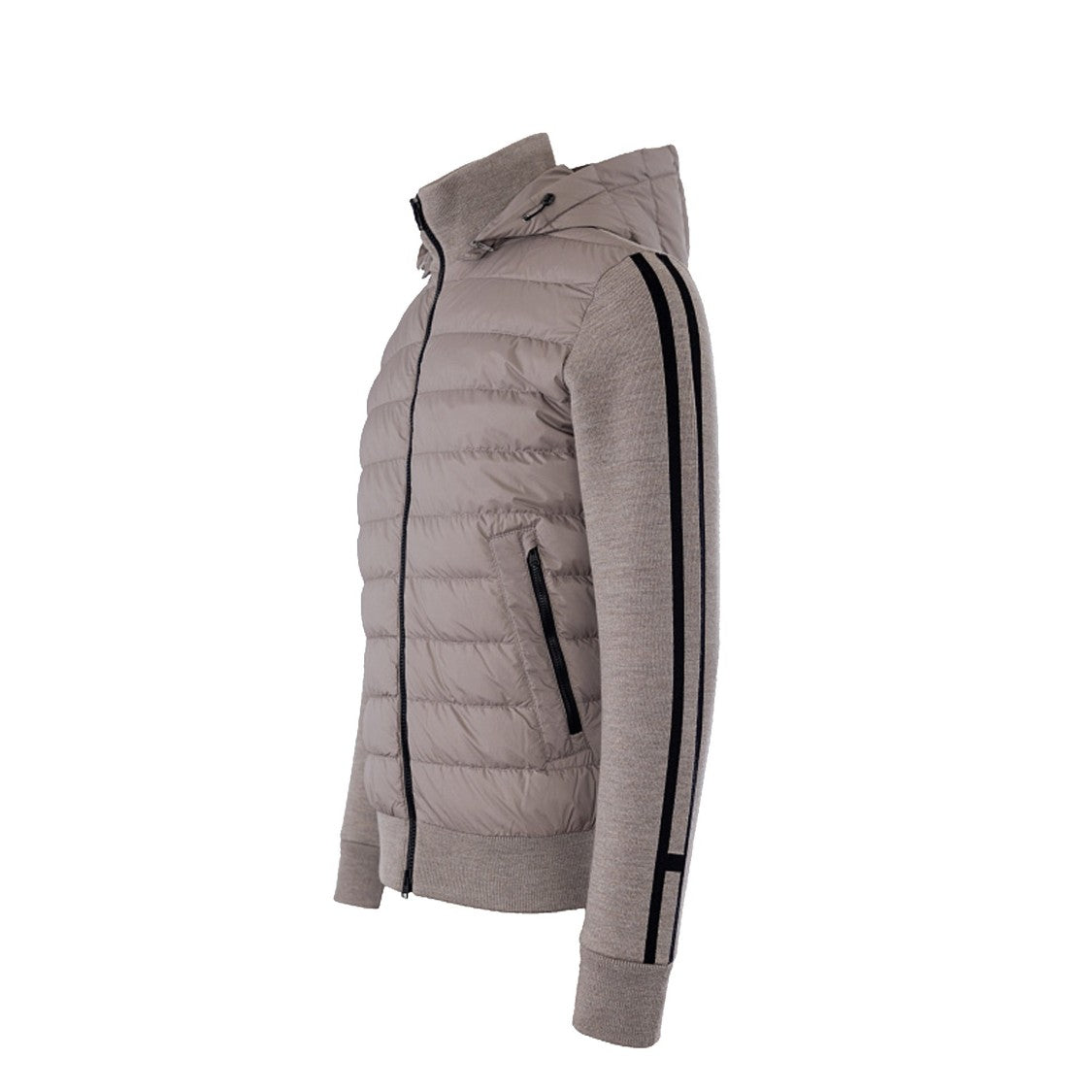 Herno Padded Wool Bomber Jacket With Detachable Hood