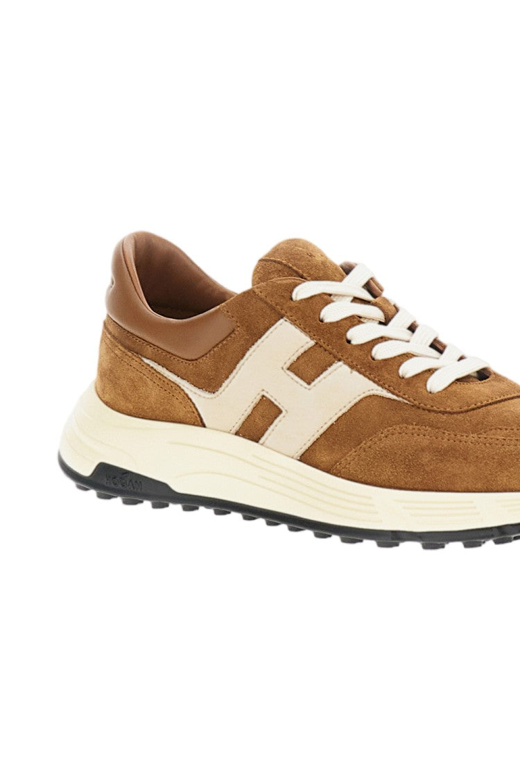 Hogan Brown Suede Leather Hyperlight Sneakers
