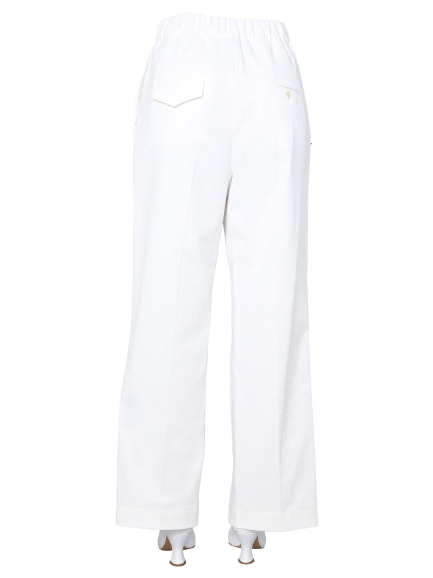 Jejia Lightweight Wide Trousers With Elasticated Waistband
