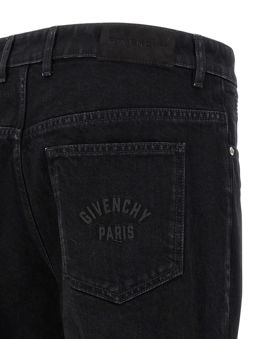 Givenchy Used-Effect Cotton Denim Jeans