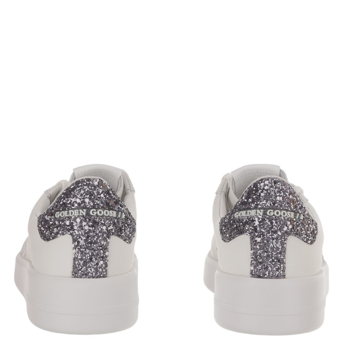 Golden Goose Leather Star Patch Glitter Sneakers