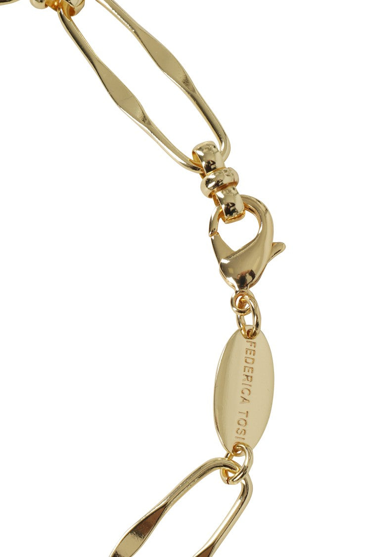 Federica Tosi Twisted Oval Link Necklace