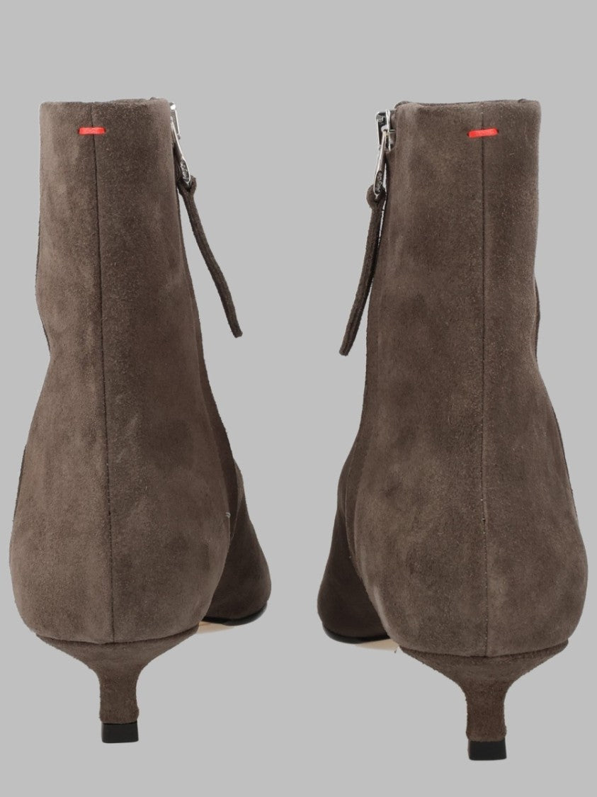 Aeydē Pointed Toe Ankle Boots With 3.5 Cm Kitten Heel