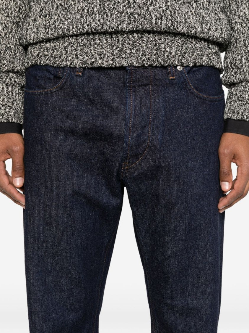 Stone Island Straight-Leg Indigo Denim Trousers