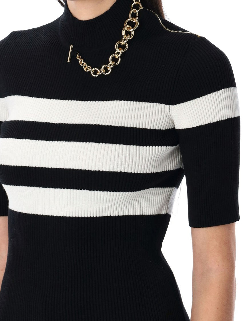Jean Paul Gaultier Striped Knit Top