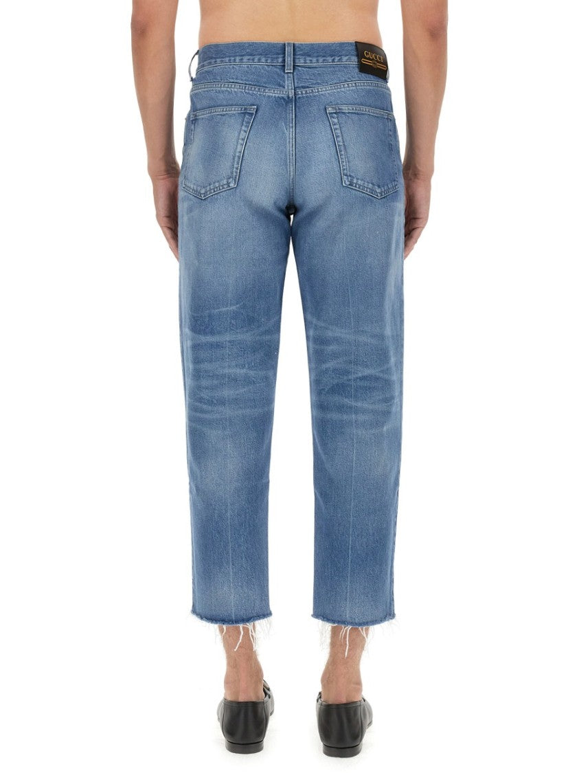 Gucci Carrot Fit Jeans With Tapered Silhouette