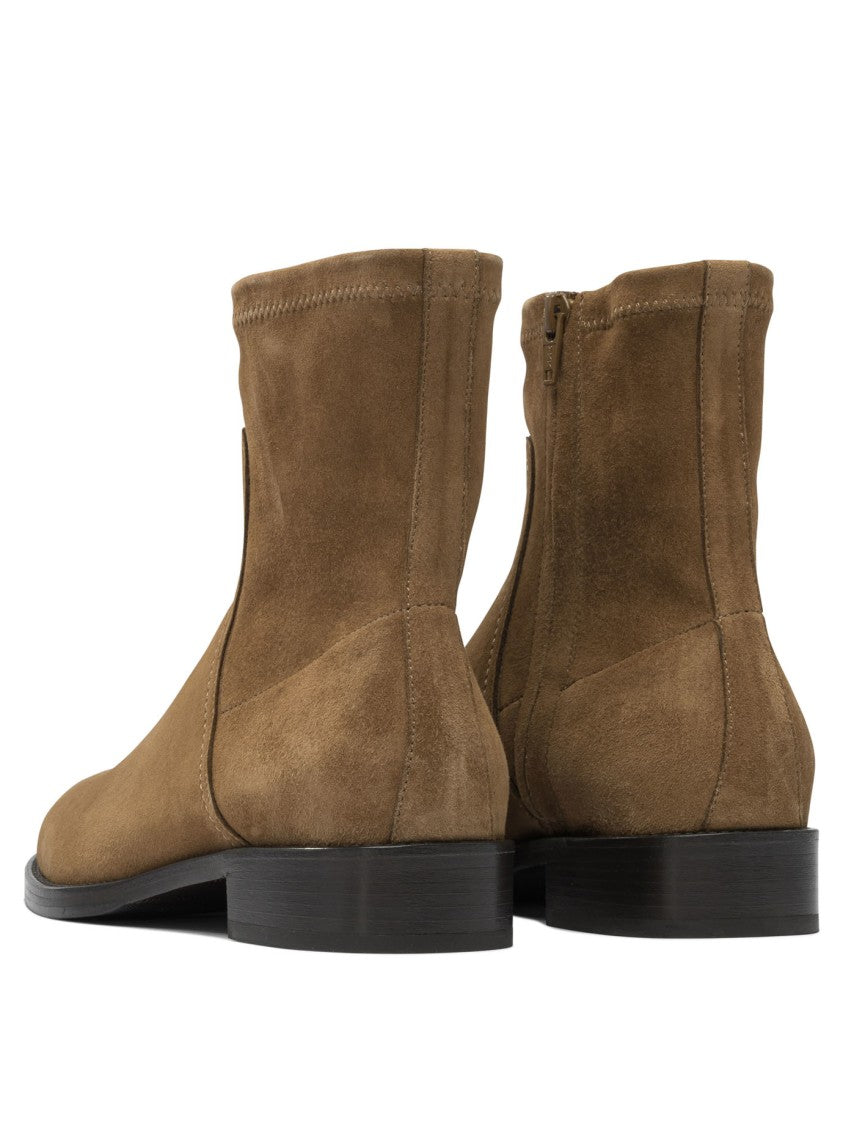 Maretto Brown Suede Ankle Boots
