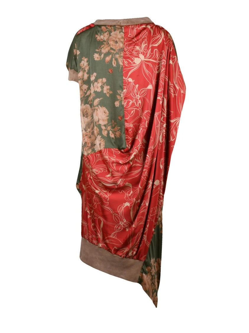Vivienne Westwood Asymmetric Floral Tunic Over Dress
