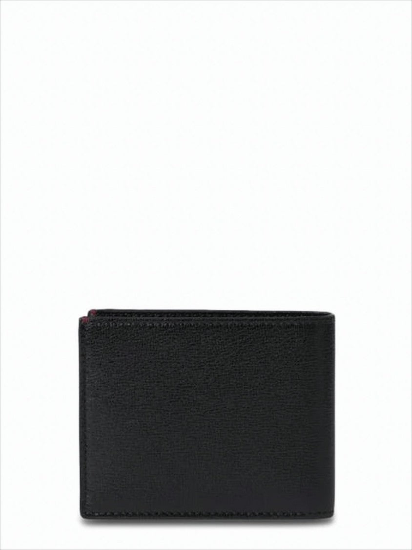Brunello Cucinelli Smooth Goatskin Leather Bifold Wallet With Embossed Logo