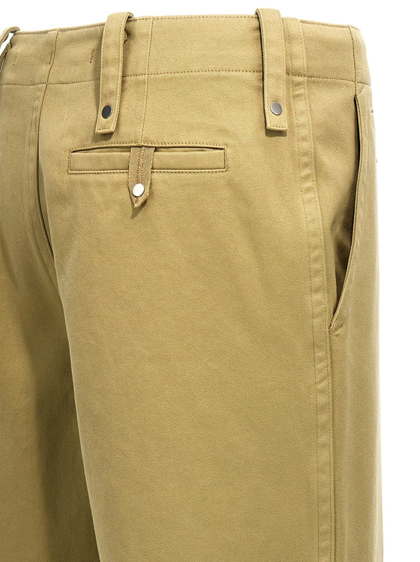 Burberry Relaxed Fit Cotton Trousers With Functional Pockets